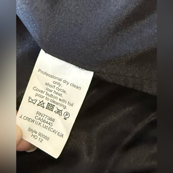 J. Crew | Women’s Large (12 to 14) | Black Tan Wool Peacoat Nello Gori Jacket - Picture 9 of 9